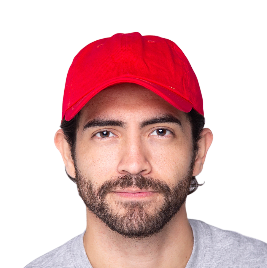 Gorra mod. 1 color Rojo