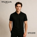 Camisa Tipo Polo Coolpass Mukua Unisex color Negro