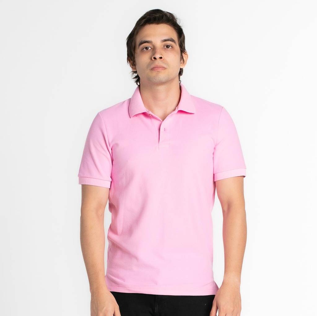 Camisa tipo polo mod.01 color Rosado
